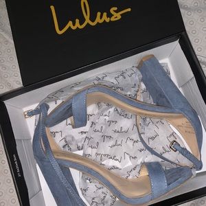 blue lulus heels